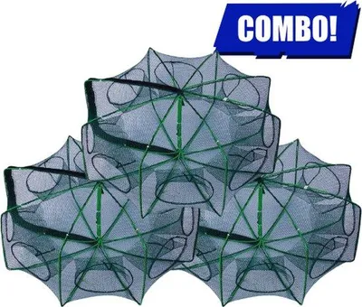 Produktbild von Kombi-Set 3 Stücke (8 cm) - Fischfang - Fischernetz - Angel - Fischfanggerät - Fischfanghilfe - Angelgerät