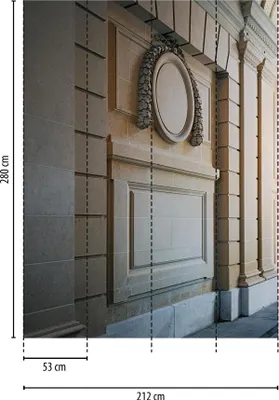Produktbild von Fototapete Wandrelief klassisch Beige Grau - Vliestapete mit 3D-Motiv - Wanddekoration modern livingwalls (KG-174672)