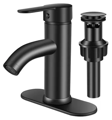 Immagine prodotto di Miscelatore monocomando per bagno, colore nero, marca PONAFOU