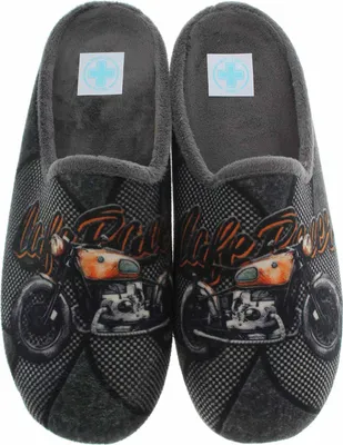 Imagen del producto de Zapatillas de estar por casa para hombre, Medi Line, modelo 150-025, color gris, talla 45