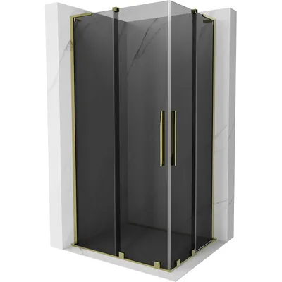 Produktbild von Mexen Velar L Duschkabine Schiebetür 100x90cm Gold/Graphit