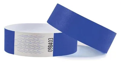 Produktbild von CombiCraft Tyvek Einlassbänder Blau – 100 Stück