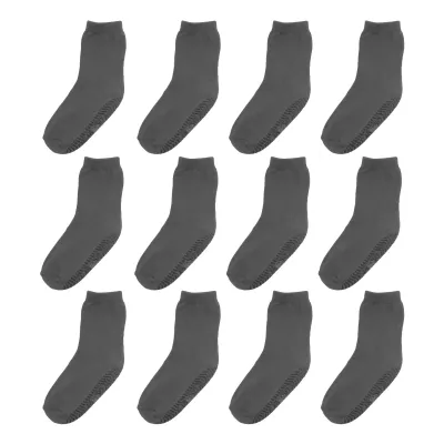 Produktbild von Mejale StoppersockenKinder 12 Paar Antirutschsocken Baby Jungen Rutschsocken ABS Baumwolle Socken Mädchen Crew Socks 12-18 Monate