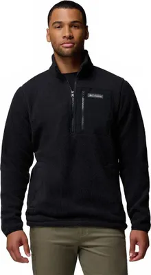 Image de Columbia Jasper Ridge™ Pebbled Fleece Avec Demi Zip Noir S Hommes Noir S