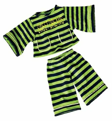 Produktbild von Handpuppen Pyjama grün/schwarz für Living Puppets 45 cm W657