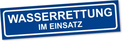 Produktbild von PantherPixel Wasserrettung Im Einsatz Magnetschild Auto Seerettung Magnetfolie Geschenkidee 30 x 8 cm STANDARDFARBFOLIEN