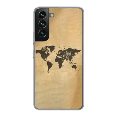 Produktbild von MuchoWow® Handyhülle Schutzhülle Hülle für Samsung Galaxy S22 Plus Weltkarte - Karte - Sprichwörter Silikon Softcase Handy Hülle - Schutzabdeckung