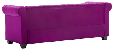 Produktbild von vidaXL Chesterfield Sofa 3-Sitzer Samtbezug 199x75x72cm Lila
