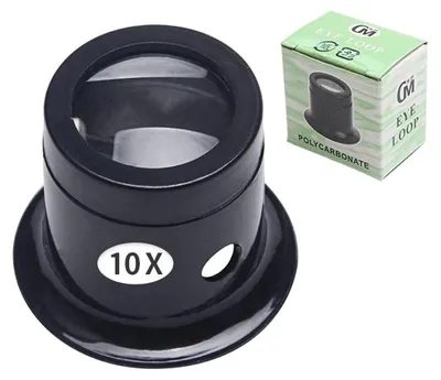 Image de Loupe, lentille en verre optique, plusieurs niveaux de grossissement, 10x, 10x