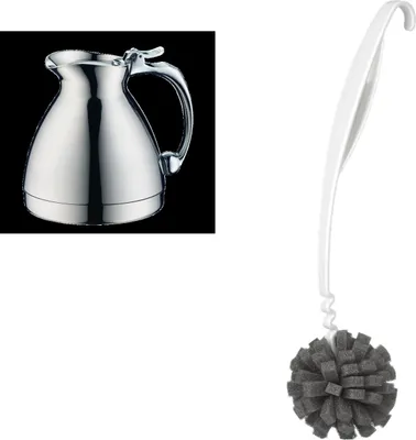 Image de alfi HOTELLO Isolierkanne stainless steel polished – Vorteilsset mit Reinigungsbürste CLEAN FIX 30 cm | HAN 557000030 | EAN 4002458418044