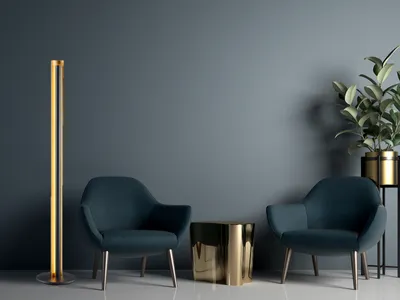 Produktbild von stehleuchte Texelled 15 Watt 25 x 142 cm Stahl gold/schwarz