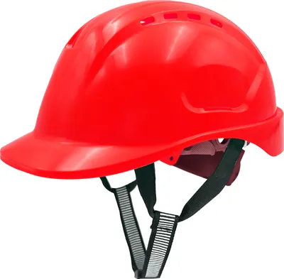 Produktbild von Mustbau Bauhelm,Schutzhelm,Arbeitshelm,Bauarbeiterhelm,52-66cm Einstellbar, Rot