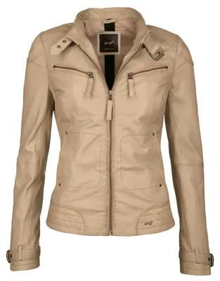 Produktbild von Maze Lederjacke 31Ryana Damen beige 3XL