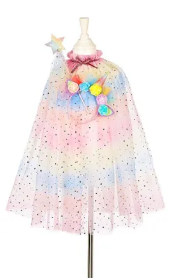 Imagen del producto de Souza! Disfraz infantil de unicornio, incluye capa, diadema y varita mágica, para niños de 3 a 4 años