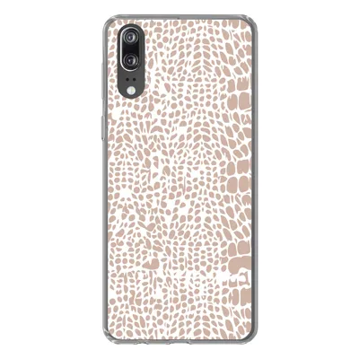 Produktbild von MuchoWow® Handyhülle Schutzhülle Hülle für Huawei P20 Tiermuster - Rosa - Schlange Silikon Softcase Handy Hülle - Hardcover