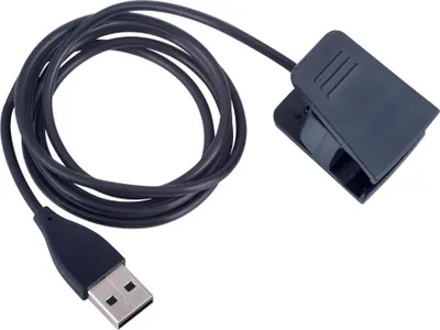 Produktbild von AKYGA Fitbit Charge 2 Ladegerät AK-SW-28 Smartwatch-Clip USB-Kabel 1m