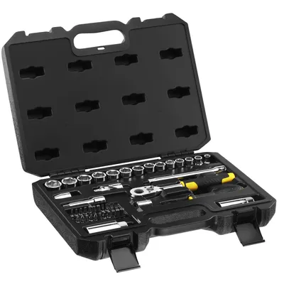 Immagine prodotto di Set di bussole Stanley 3/8" - 45 pezzi