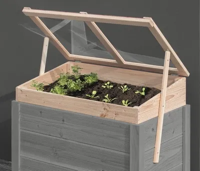 Produktbild von Frühbeetaufsatz Konsta für Hochbeet 106x65 cm douglasie