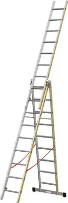 Produktbild von Euro-Light Mehrzweckleiter 3-tlg. Mod. 207 - Sprossenzahl: 3 x 9