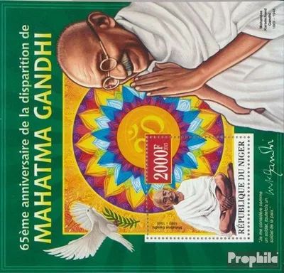 Produktbild von Briefmarken Niger 2013 Mi Block 170 (kompl. Ausg.) postfrisch Mahatma Gandhi
