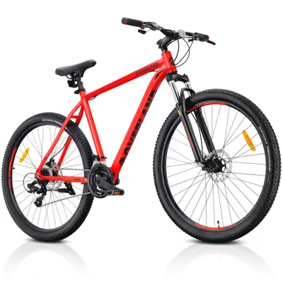 Produktbild von Mountainbike MTB 29 Zoll, KENDA, Shimano, Aluminium, leicht, 21 Gänge, Federung, Scheibenbremsen, Rahmen L 21 Zoll, Tatra Bikes Overland, matt rot