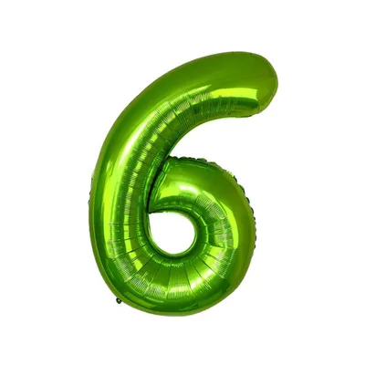 Immagine prodotto di Palloncino in foil numero 6, circa 100 cm, verde