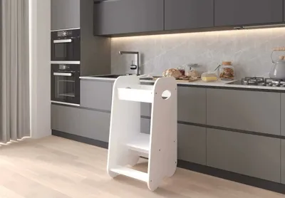 Obrázek produktu pro Rostoucí učící věž bílá 90 cm