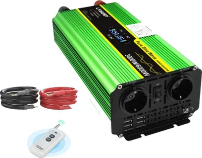 Obrázek produktu pro Střídač, čistá sinusová vlna, vysoký výkon, 24 V–220 V–6000 W