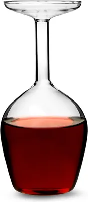 Produktbild von Winkee umgedrehtes Weinglas verkehrtes Wein Glas Upside down wine glass Geschenk