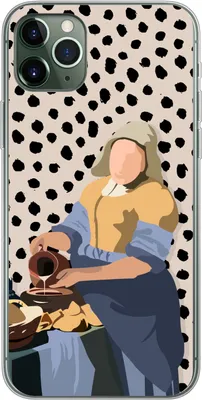 Produktbild von MuchoWow® Handyhülle Schutzhülle Hülle für Telefoonhoesje iPhone 11 Pro Max Alte Meister - Milchmädchen - Tupfen - Vintage Silikon Softcase Handy Hülle - Schutz
