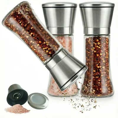 Gewürzmühlen-Set 2x200 ml mit Keramikmahlwerk, einstellbar