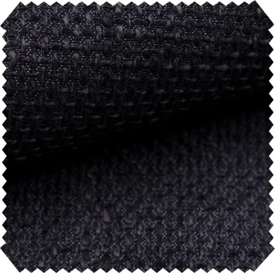 Produktbild von novely® LANZ Premium Möbelstoff mit Schwerem Webcharakter - Grob Gewebter Polsterstoff - Pflegeleichte Meterware 1lfm - Farbe: 07 Schwarz