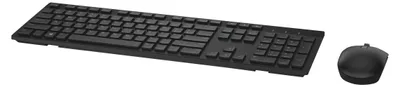 Obrázok produktu pre DELL KM636, Plná veľkosť (100 %), Bezdrôtový, RF Wireless, QWERTY, Čierna, Obsahuje myš