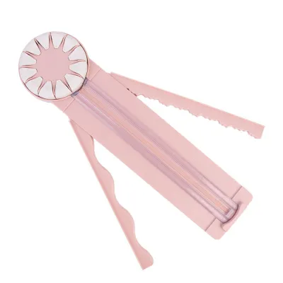 Produktbild von 12-in-1 Papierschneider mit Rotationsklinge, Gerade- & Wellenlinien, Vielseitiger Trimmer für Fotos, Scrapbooks, Postkarten & Bastelarbeiten