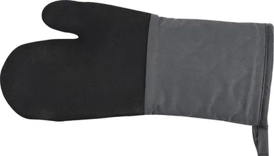 Produktbild von Unyqoos® Excellent Houseware Ofenhandschuh aus Baumwolle, grau/schwarz – Küchenhandschuh & Topflappen, spülmaschinengeeignet