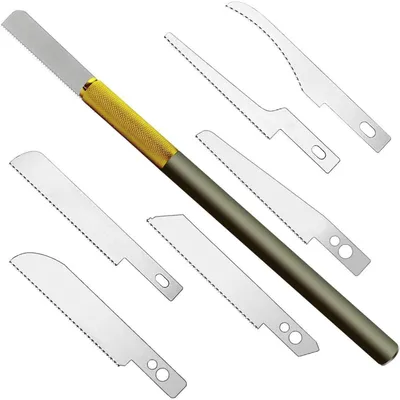 Produktbild von Mini-Handsäge mit 12 Modelliermessern für Hobby und Heimwerker