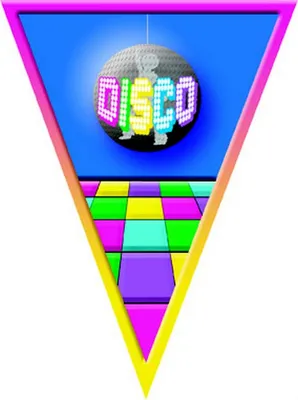 Produktbild von Flag garland 5m 10 flags disco