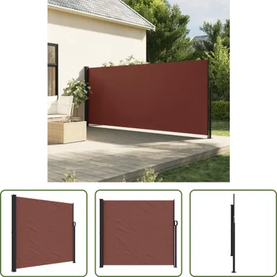 Produktbild von The Living Store Seitenmarkise Ausziehbar Braun 180x600 cm
