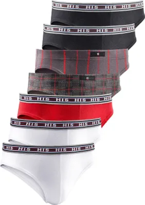 Produktbild von H.I.S. Slip 7 er-Pack rot Größe L