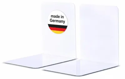 Produktbild von MAUL Buchstütze Stahl 14 x 12 x 14 cm weiß