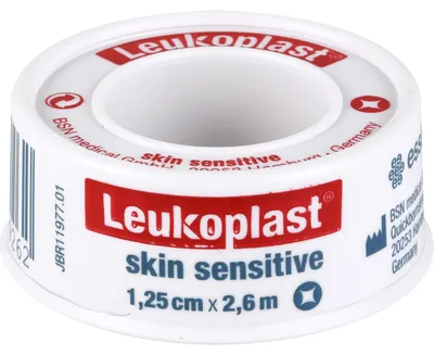 Image de LEUKOPLAST SKIN SENSITIVE 1,25CMX2,6M i Schutzring, 1 St PFL