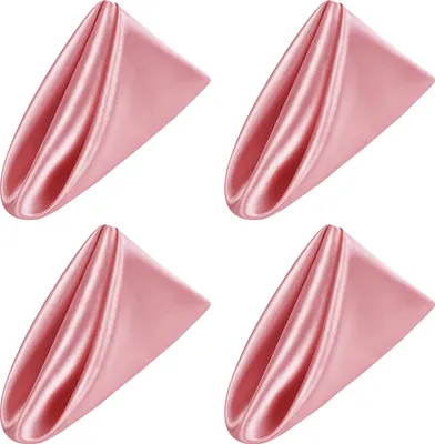 Produktbild von 4-teiliges waschbares Servietten-Set, verstärkte Kanten, lebendige Farbe, leicht zu reinigen, wiederverwendbare Servietten, Party-Dinner-Dekorationen