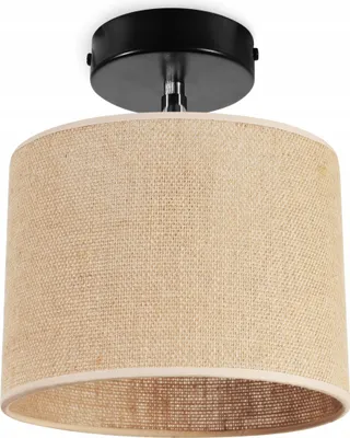 Produktbild von Deckenhängelampe, Jute-Lampenschirm, 20 Cm