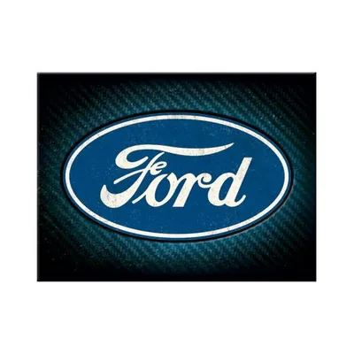 Image de Nostalgic-Art - Aimant 6 x 8 cm - Ford - Logo Ford Blue Shine