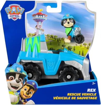 Zdjęcie produktu dla PAW Patrol Rex’s Dinosaur Rescue Vehicle, Pojazd, 3 lat(a), Plastik, Niebieski, Szary