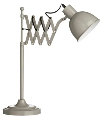 Tafellamp Metall Grau 48x19x62 cm E14