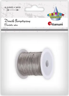 Produktbild von Blumendraht 0,3mmx20m Silber Titanum