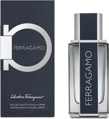 Zdjęcie produktu dla Salvatore Ferragamo Ferragamo, Mężczyźni, 50 ml, Butelka jednorazowa, Bergamotka, Cytryna, Szałwia, Drzewo cedrowe, Skóra, Fioletowy, Fiołek (liść), Skóra, Piżmo, Mech dębowy, Wetiwer