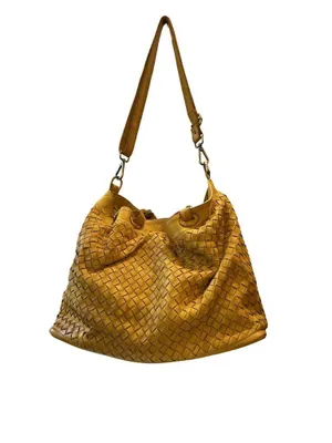Produktbild von BZNA Handtasche Ronja gelb Designer Umhängetasche Shopper