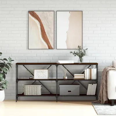 Produktbild von vidaXL Konsolentisch Braun Eichen-Optik 160x30x75 cm Holzwerkstoff